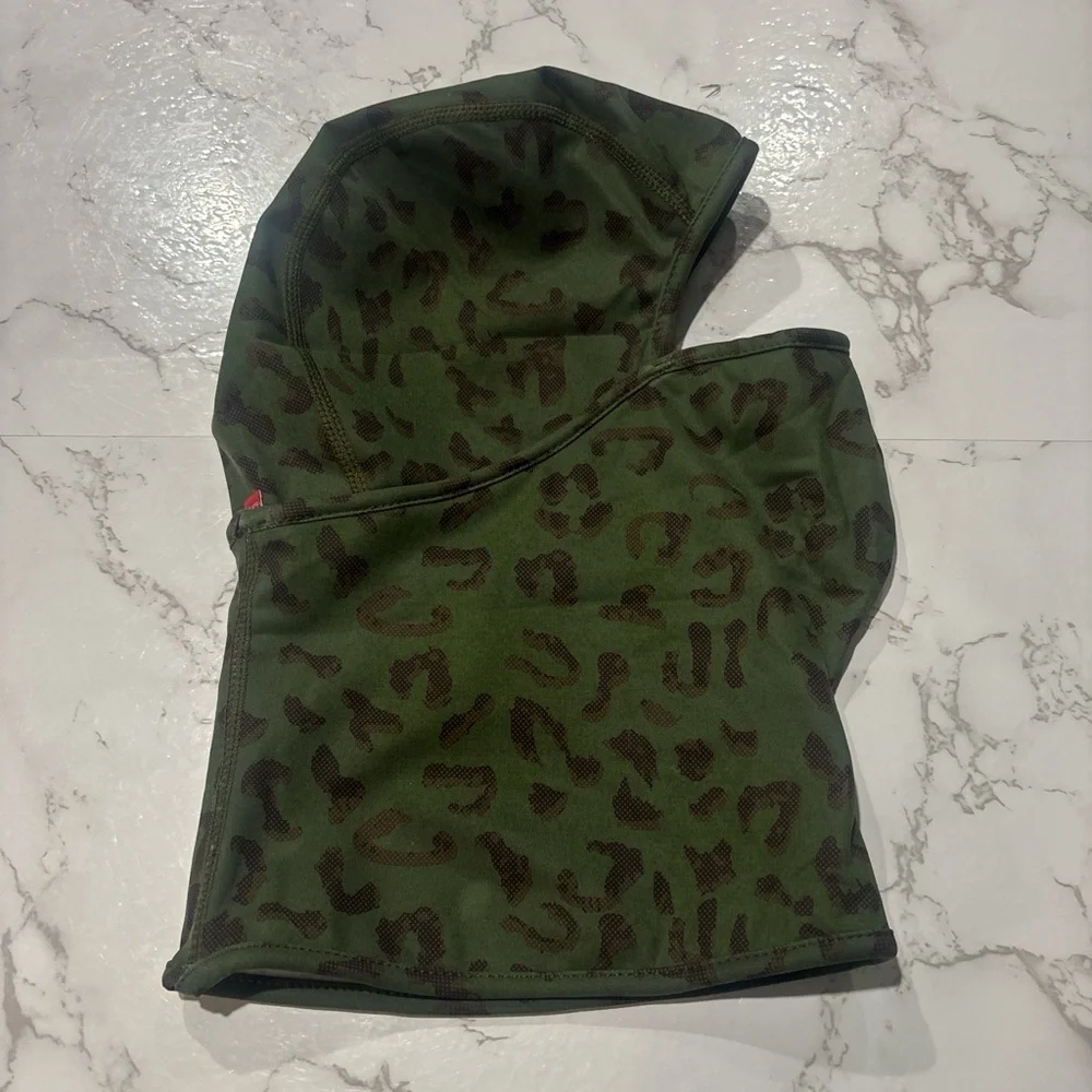 Supreme leopard reactive ski mask